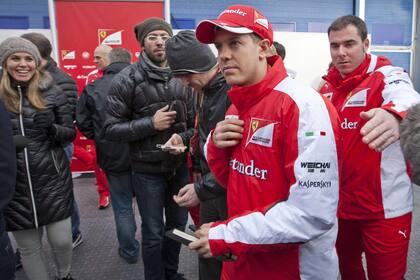 Vettel volvió a ser el mejor a bordo de su Ferrari