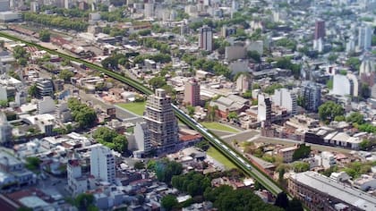 Las estaciones Chacarita y Paternal serán elevadas; tras esta última, las vías descenderán para pasar por debajo del puente de Av. San Martín