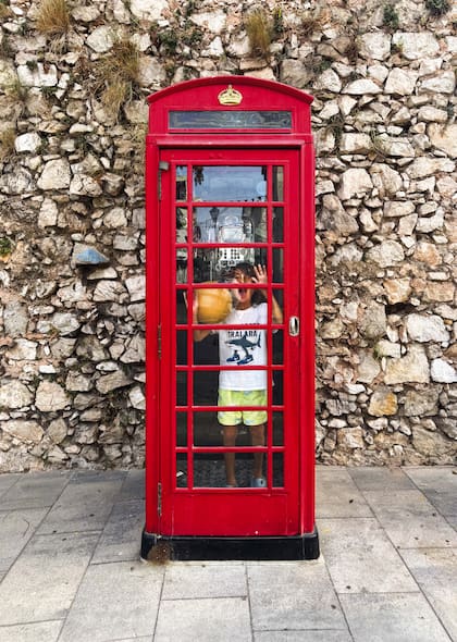 La clásica cabina roja