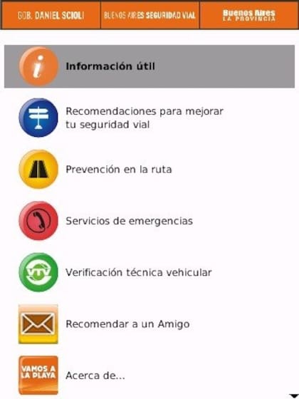 Vial Móvil ofrece información sobre el
estado de las rutas de la Argentina, valor de los peajes y velocidades permitidas