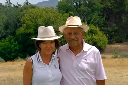 El correntino Fernández y su pareja, Marcela