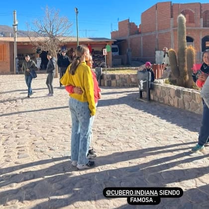 Viciconte destacó que Indiana recibió pedidos para sacarse fotos con los locales en Jujuy