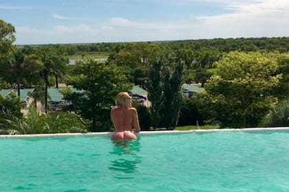 Vicky vivió una jornada refrescante bajo el sol