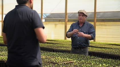 Víctor Navajas en el Establecimiento Las Marías