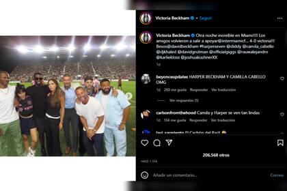 Victoria Beckham festejó la victoria del Inter Miami (Foto Instagram @victoriabeckham)