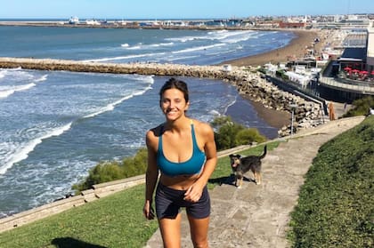 Victoria en Mar del Plata. (IG: @toiascaffino)