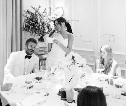 Victoria le dedicó unas palabras a su marido.