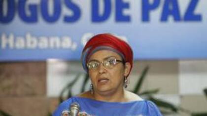 Victoria Sandino, miembro del equipo negociador de las FARC en Cuba, fue la responsable de anunciar la medida
