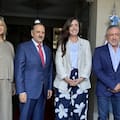 Villarruel se fotografió con un gobernador kirchnerista en su visita a un festival