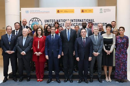 Victoria Villarruel en en la Conferencia Internacional de las Naciones Unidas sobre Víctimas del Terrorismo.