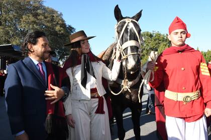 Victoria Villarruel junto al gobernador de Salta, Gustavo Sáenz