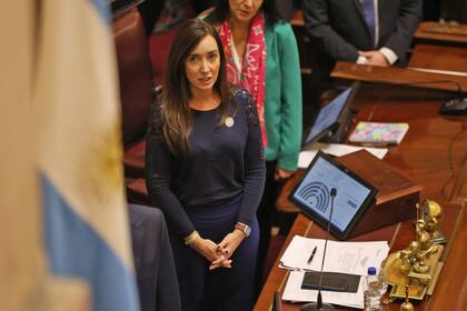 Victoria Villarruel, presidenta del Senado