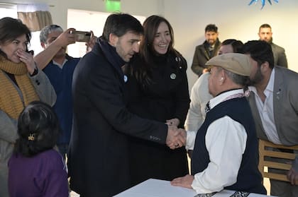 Victoria Villarruel y el gobernador de Chubut, Ignacio Torres