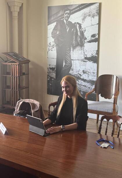 Victoria Zubrzycki Baillot, en la embajada