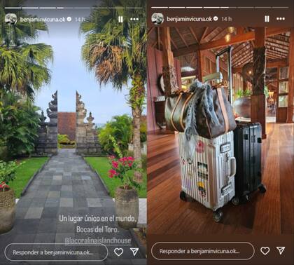 Vicuña compartió con sus seguidores las mejores fotos de sus vacaciones en Bocas del Toro (Foto: Instagram @benjaminvicuna.ok)