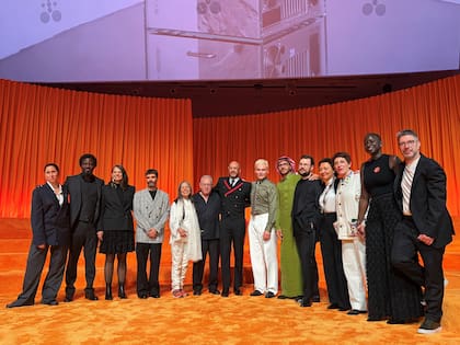 Vicuña con algunos de los otros premiados en distintas categorías