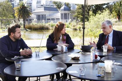 Vidal junto a Ricardo López Murphy y Martín Tetaz