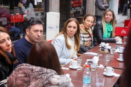 Vidal se reunió con comerciantes en Belgrano