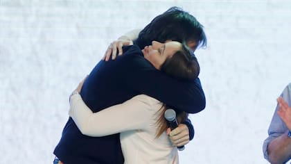 Vidal y Bullrich en el búnker de Cambiemos