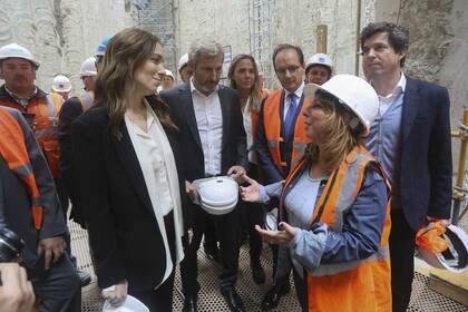 Vidal y Frigerio visitaron las obras