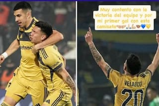 Así fue el desahogo de Alan Velasco tras marcar su primer gol en Boca