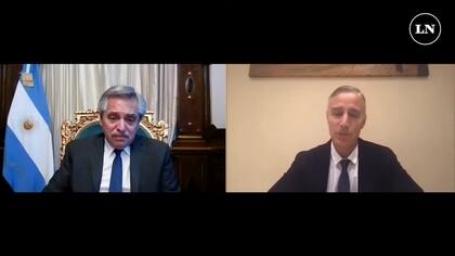 Videoconferencia entre Alberto Fernández y el presidente de Laboratorios Richmond