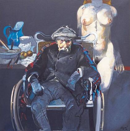 Viejo pintor, 1980: Alonso retrató a un Renoir grande, en una silla de ruedas, con el corazón de los 25 años y las mismas ganas de pintar