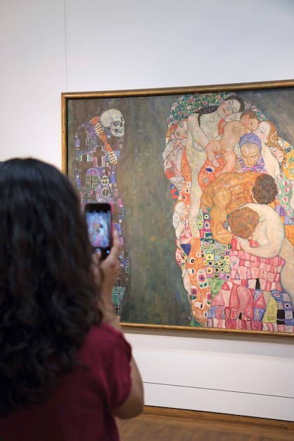 Muerte y Vida, de Gustav Klimt en el Leopold Museum