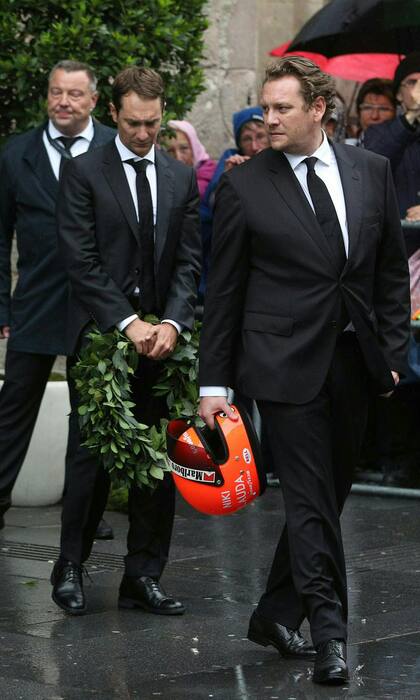 Viena Sepelio De Niki Lauda, Mathias y Lukas Luda.