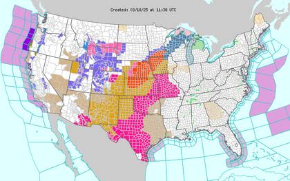 Vientos superiores a 120 km/h y baja humedad generan condiciones críticas para incendios forestales en Texas y Oklahoma