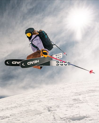 Vietti vuela alto con sus esquíes y sueña con ser una de las mejores deportistas del mundo