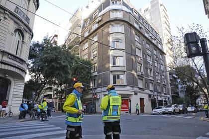 Vigilia en la puerta de la casa de Cristina Kirchner