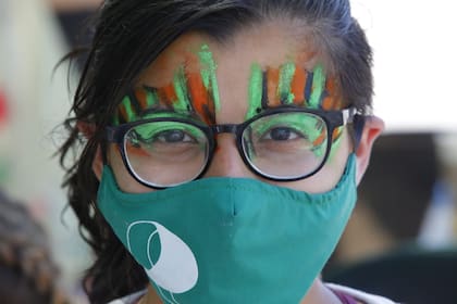 La vigilia del sector verde en las afueras del Congreso