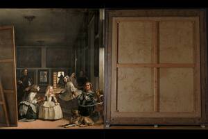 Vik Muniz tardó dos años en reproducir en tres dimensiones la foto del reverso de "Las meninas"; en el Museo del Prado el visitante podrá ver por primera vez la “cara oculta” de Las meninas en la exposición y la obra original de Velázquez en su ubicación habitual
