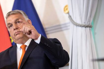 Viktor Orban, premier húngaro, durante su conferencia de prensa en Austria