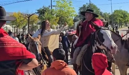 Villaggi, durante el enfrentamiento con el intendente de El Colorado, en Formosa.