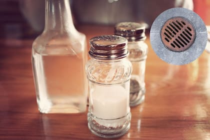 Vinagre y bicarbonato se utiliza para limpiar las cañerías (Pixabay)