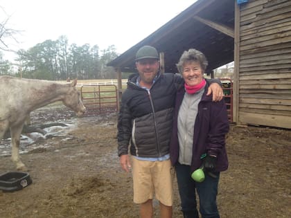Vincent Taylor junto a su madre, Anne Taylor