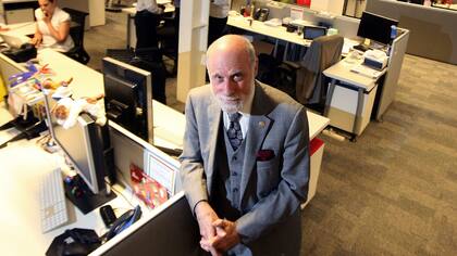 Vinton Cerf en 2011, en otra visita a la Argentina