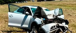 Violento choque de frente entre un auto y una moto en ruta 8: murieron dos personas
