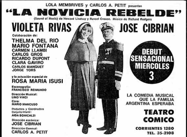 Violette Rivas Violeta Rivas: una primera dama del musical - LA NACION