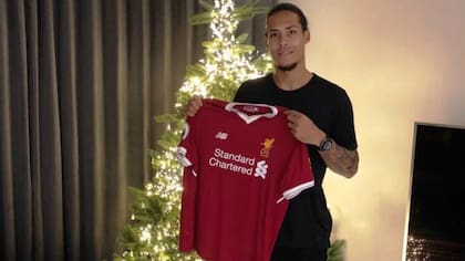 Virgil van Dijk, con su nueva camiseta