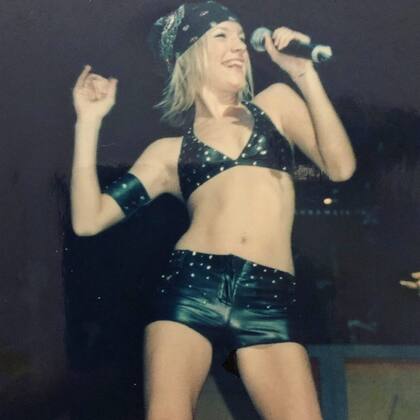 Virginia allá por 2001 en los inicios de la banda