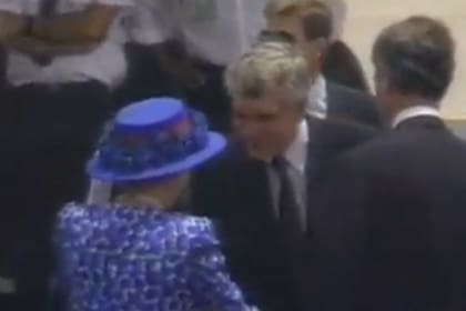 Visita de la Reina Isabel a Miami en 1991