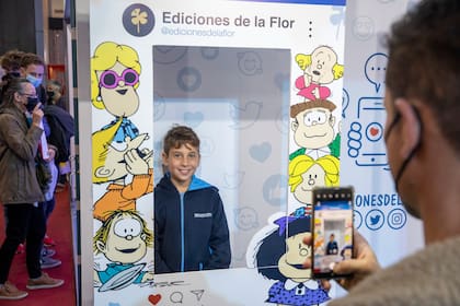 Visita obligada para fans de Mafalda (¿y quién no lo es?) en el stand de Ediciones De la Flor