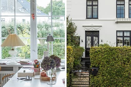 Visitamos la casa de Barbara Bendix Becker en las afueras de Copenhague. La ventana junto a la puerta corresponde a su escritorio.