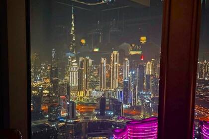 Vista a Dubái desde el hotel.