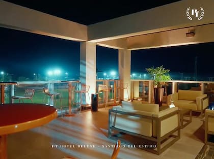 Vista a la cancha de fútbol