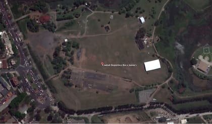 Vista aérea actual del lugar donde estuvo la Ciudad Deportiva de Boca