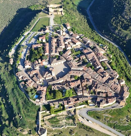 Vista aérea de Pedraza.
